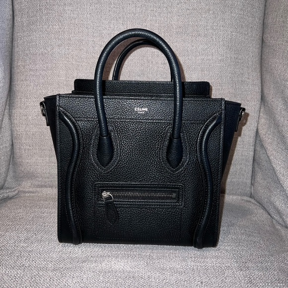 Celine Black Leather Bag - Picture 1 of 9